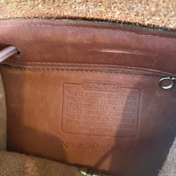 Vintage Coach A2P‑9960 Backpack – British Tan Leather – Excellent Condition - Picture 9 of 11